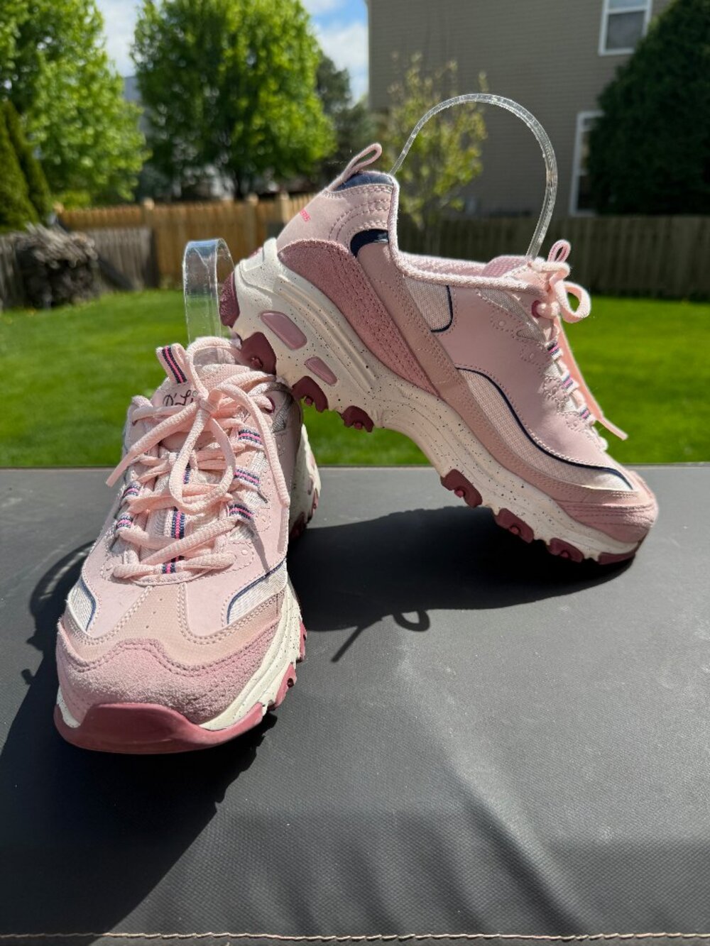 Skechers Air Cooled Memory Fund D'Lites Light Pink Size 8
